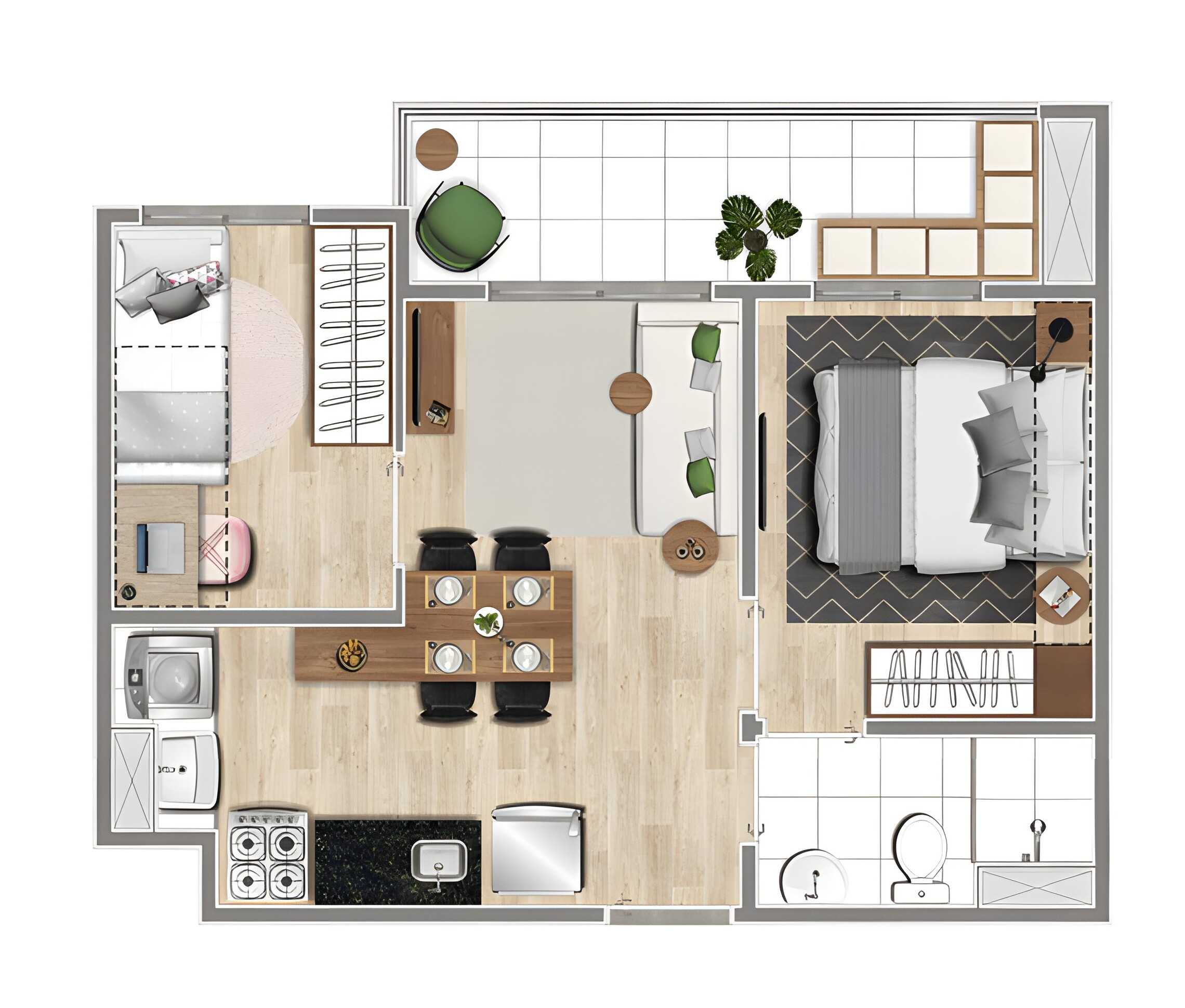 Planta - Apartamentos com 2 dorms. pronto para morar na Av. Francisco Morato, Butantã, Próximo ao Metrô São Paulo Morumbi - Æ Consultimóveis - Inovando na busca do imóvel ideal